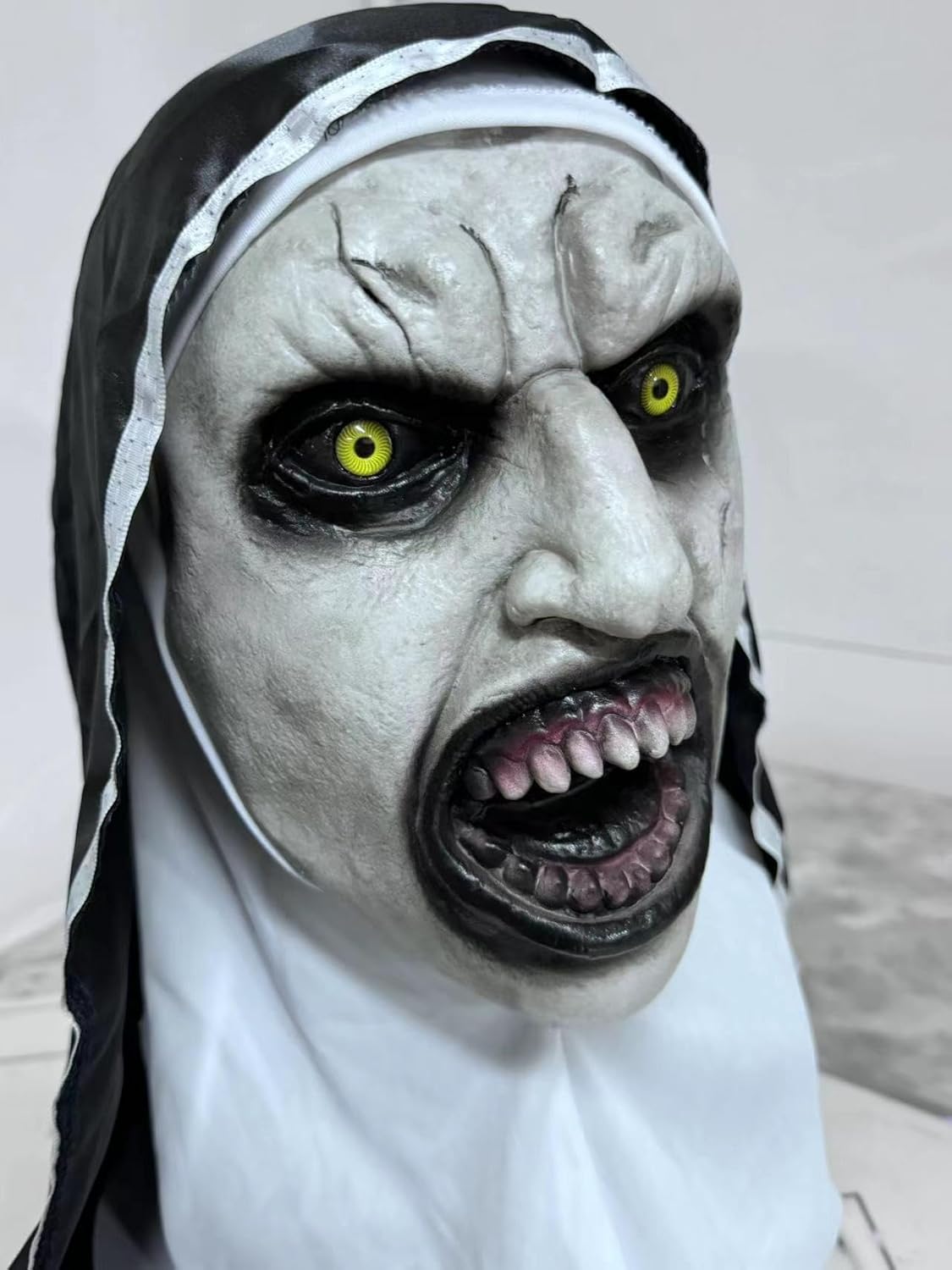 Scary Halloween Nun Mask