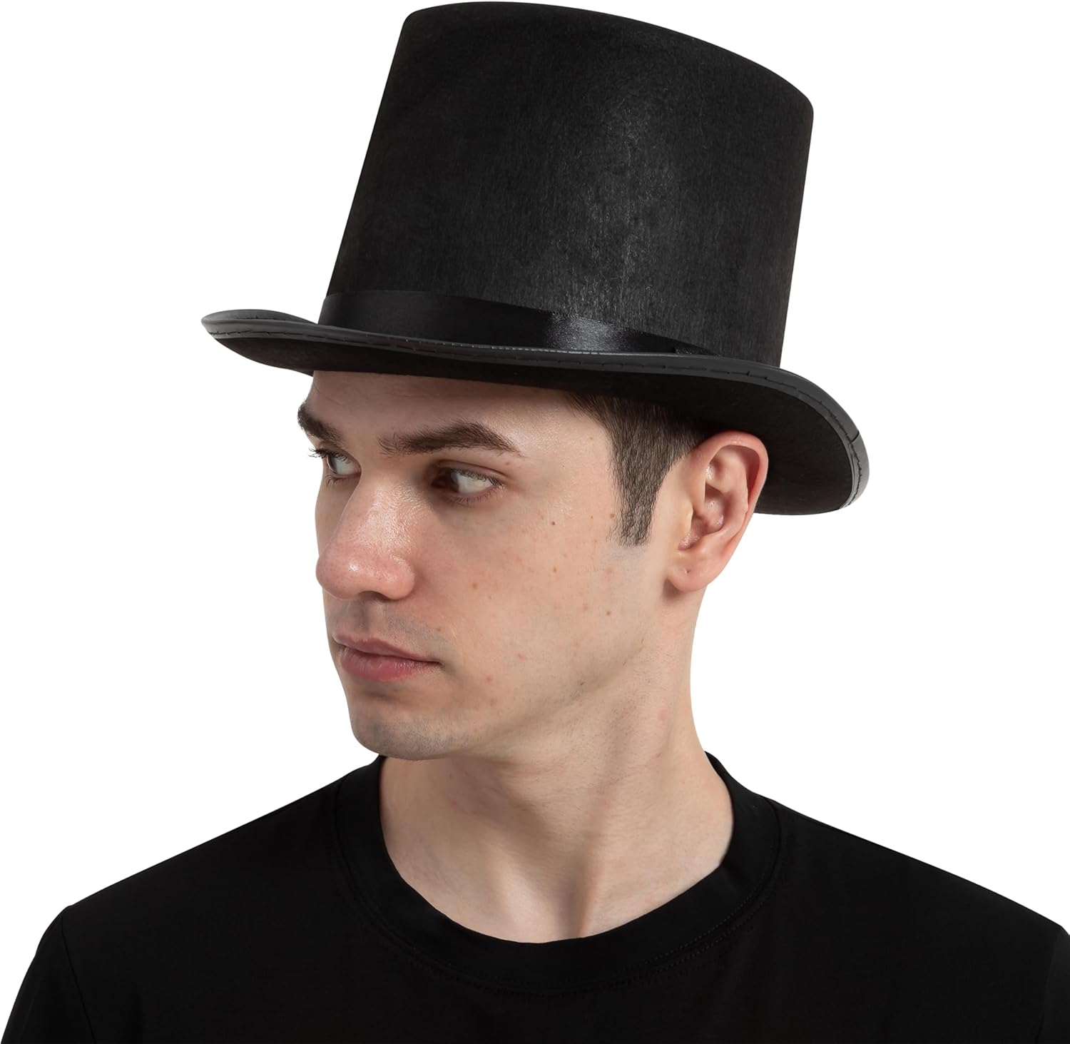 Elevate Your Style Spooktacular Black Top Hat for Men