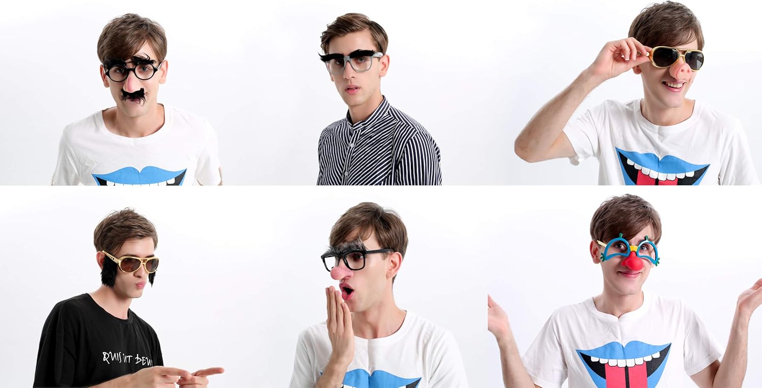 6-Piece Halloween Glasses - Perfect for Fests Cosplays