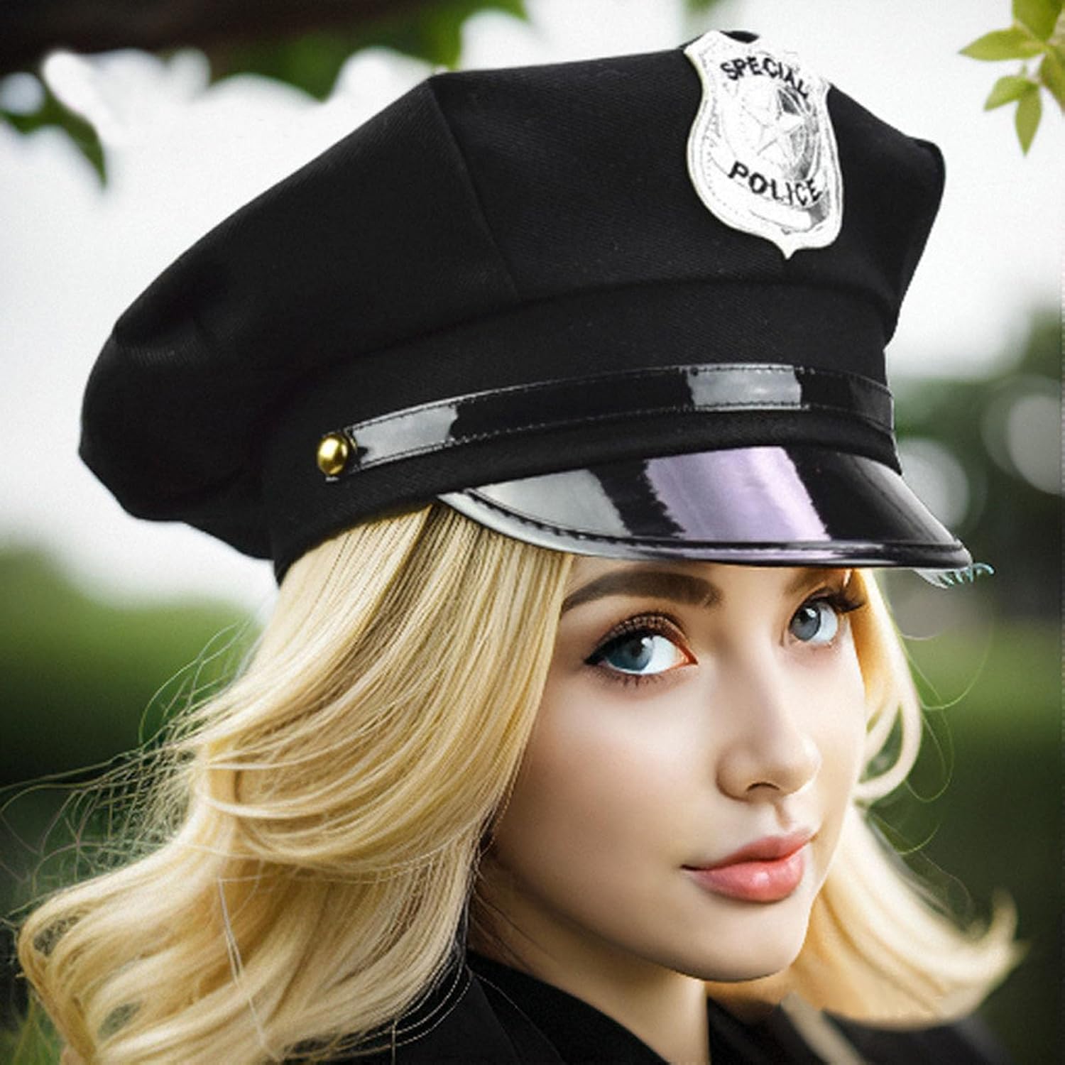 5-in-1 Police_hat_Cosplay set Perfect for Costumes Halloween Parties