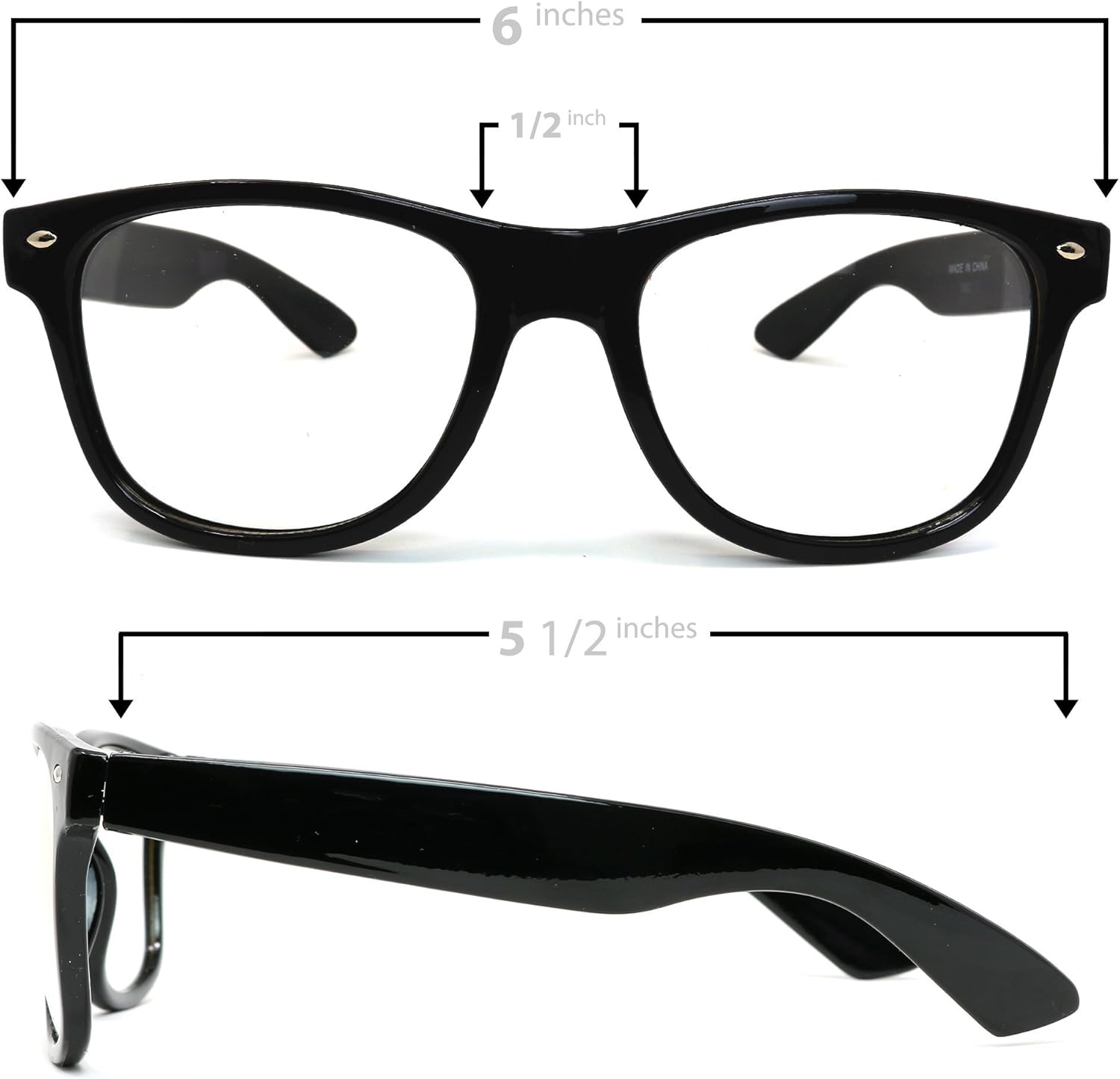 Retro Nerdy Skeleteen Glasses