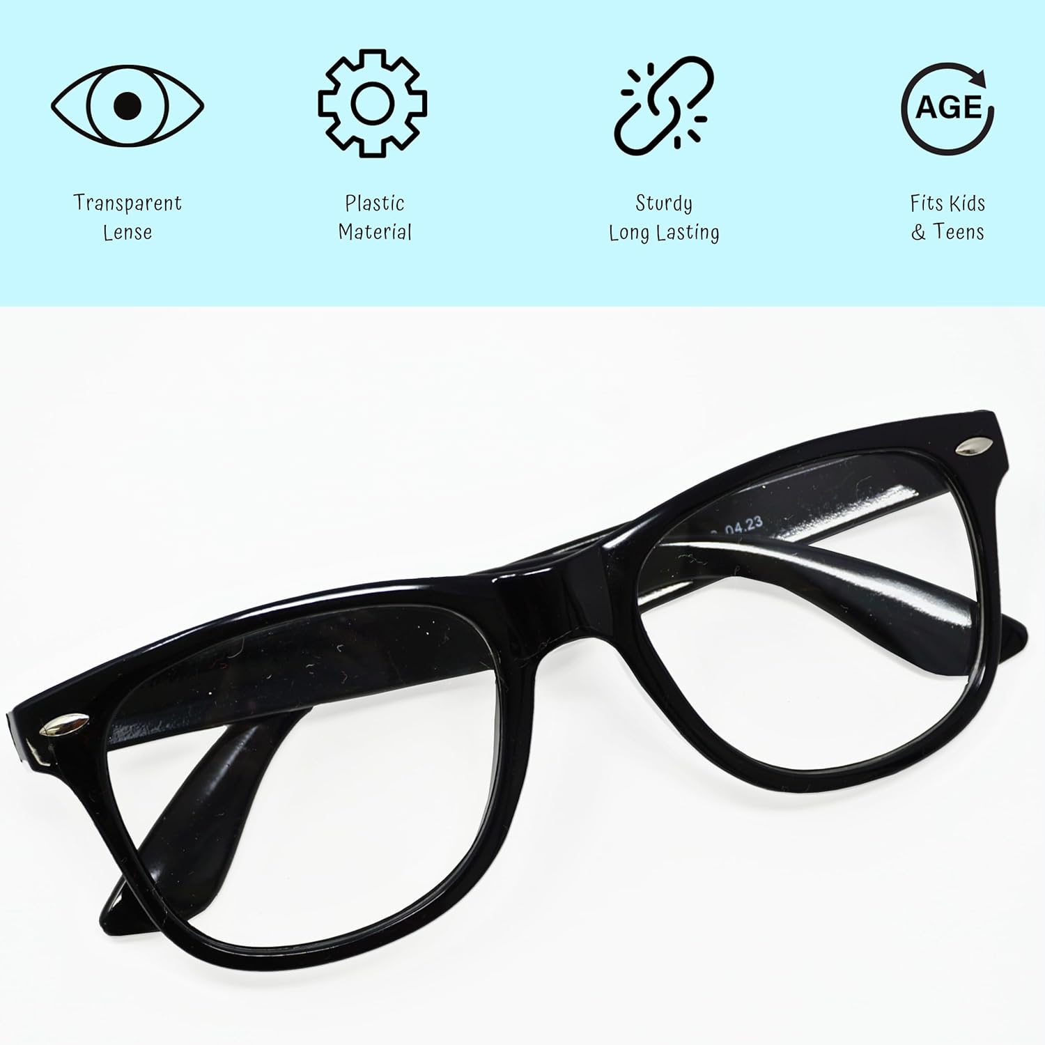 4Es Novelty Retro Costume Glasses for Kids Adults
