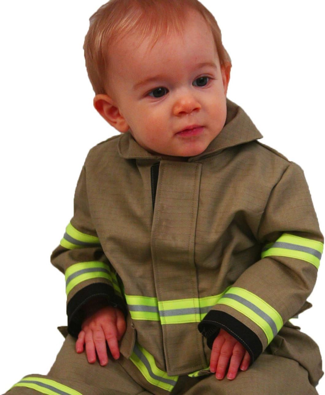 Firefighter Personalized Tan Baby Jacket