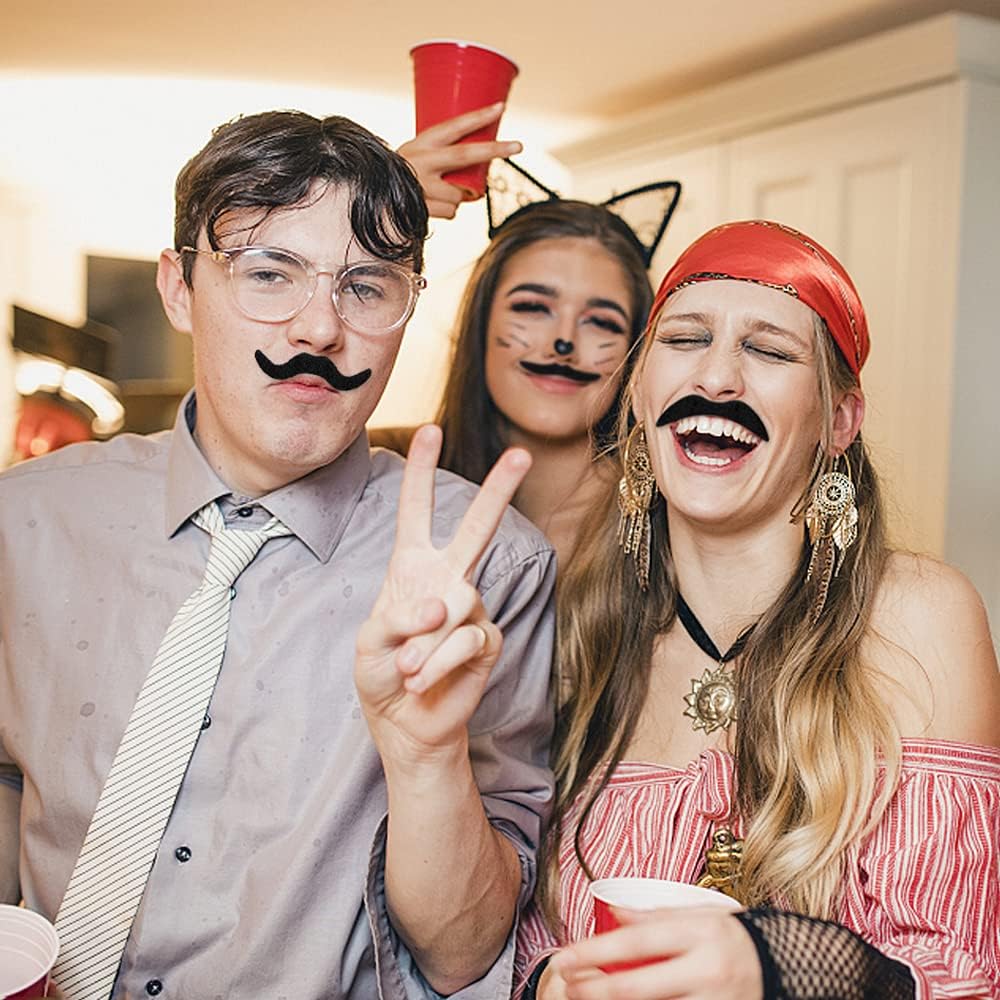 Perfect Fake Mustaches for Halloween or Performance
