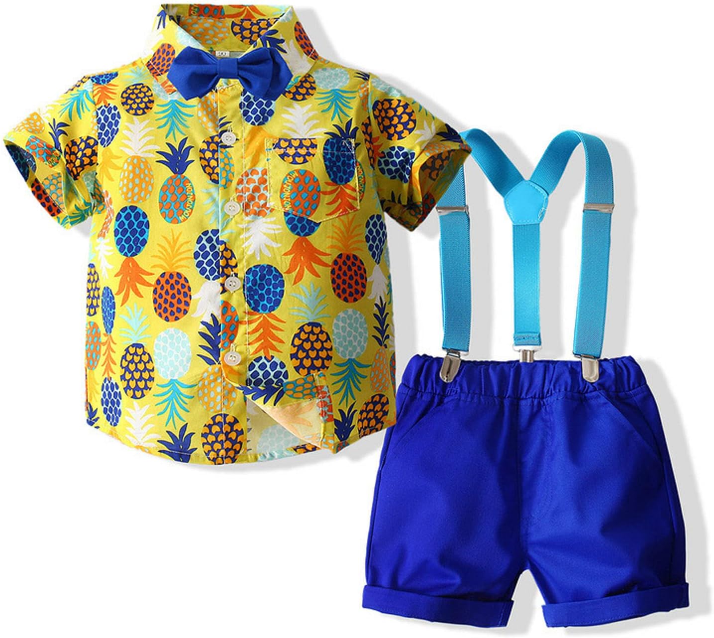 Baby Boy Short Sleeve Pineapple Shirt Set