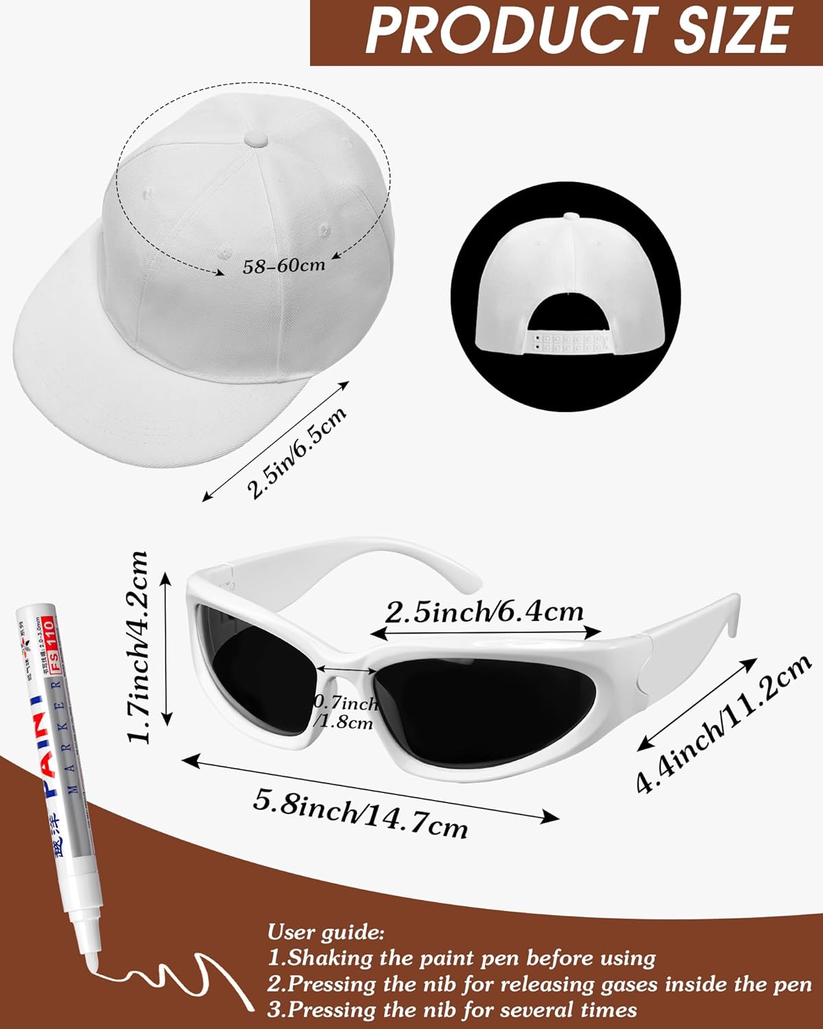 Yahenda Hip Hop Costume Kit 80s90s Style