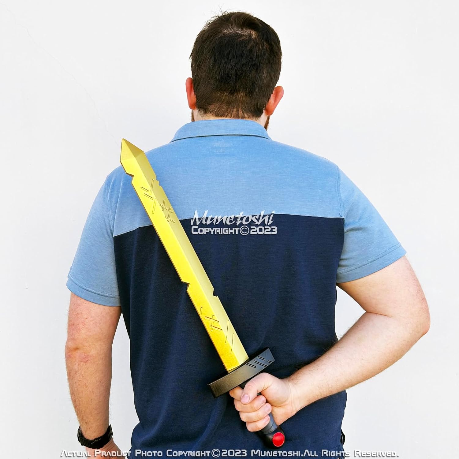 Golden Battle Sword Costume Prop for Fantasy Fans