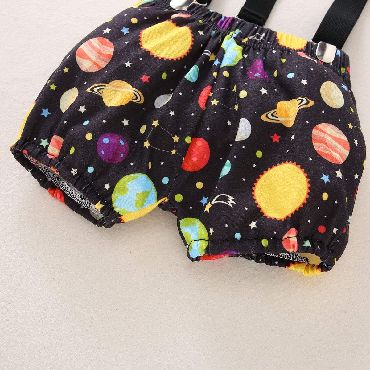 Space Themed 1st Birthday Outfit for Baby Boys