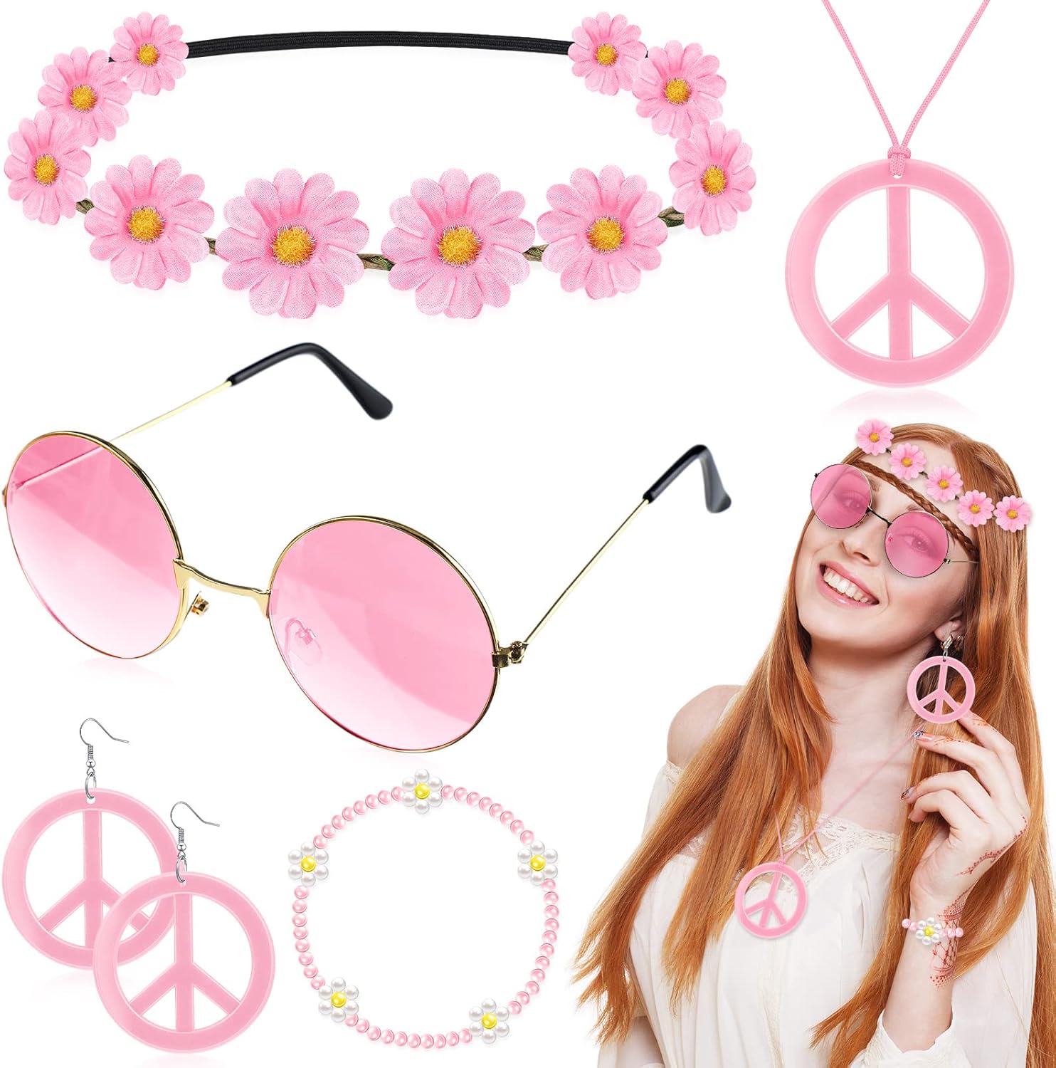 Hippie Accessory Set for 60s 70s