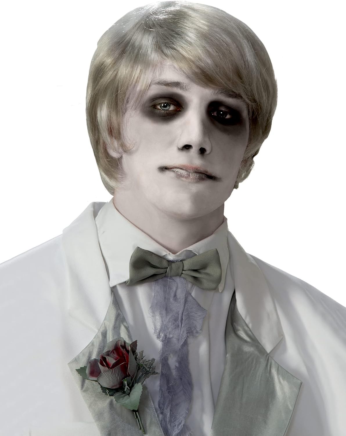 Mens Ghost Gentleman Costume Wig Gray One Size