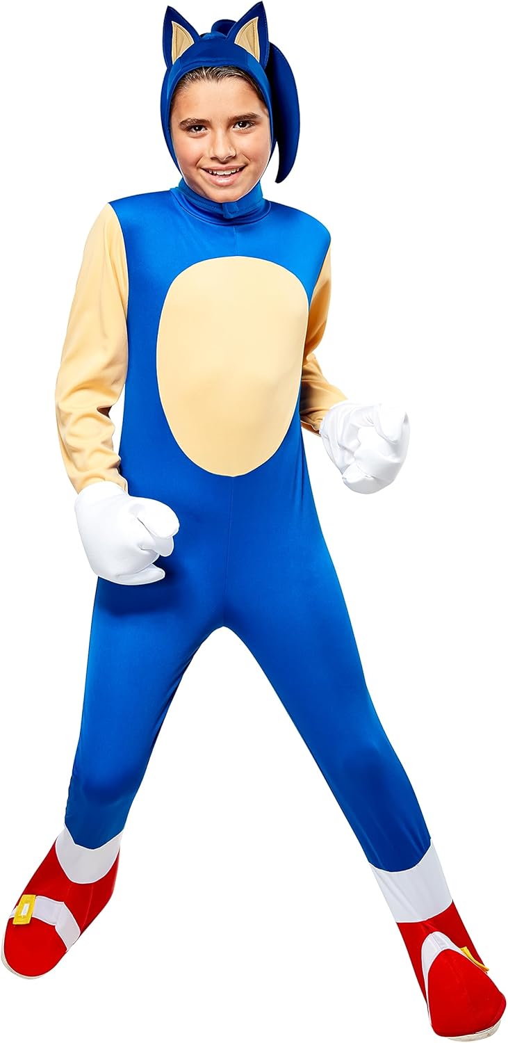 Sonic The Hedgehog Costume for Kids Size Large