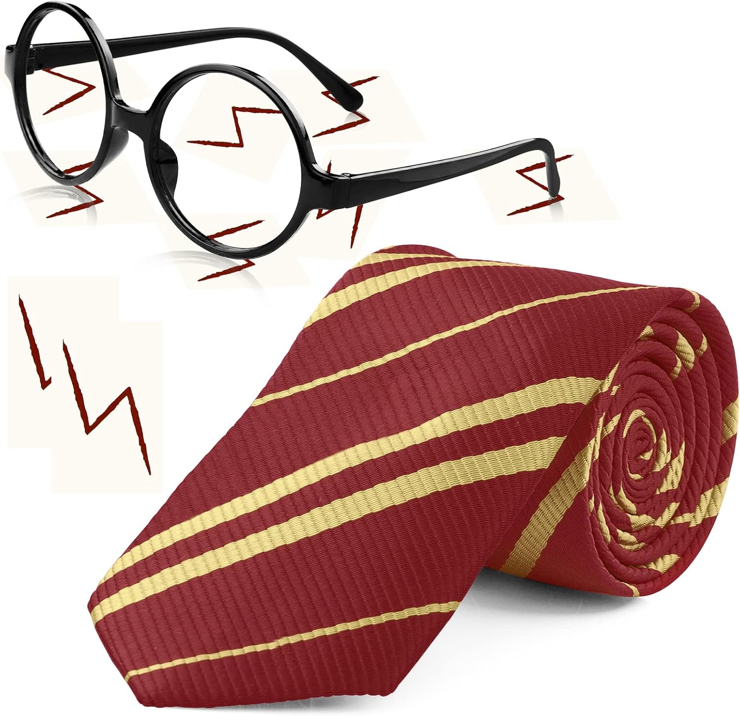 Halloween Wizards Tie and Glasses Set