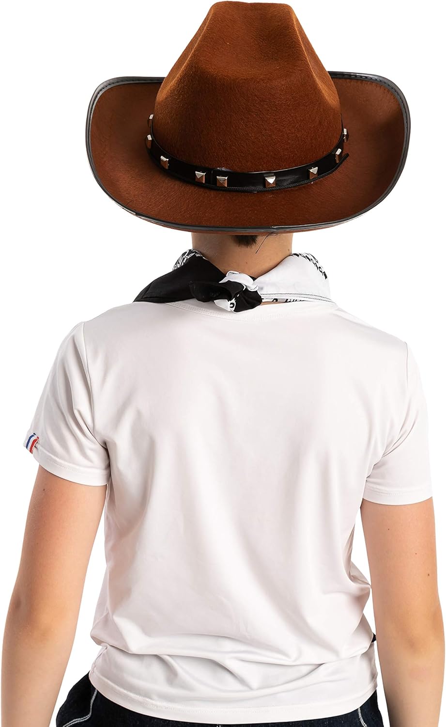 Spooktacular Creations Western Cowboy Hat with 3 Bandanas for Halloween