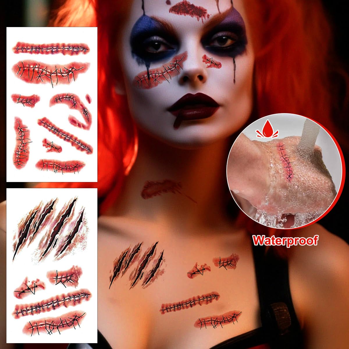 7 Piece Halloween Costume Props Creepy Shocking Effects Pro