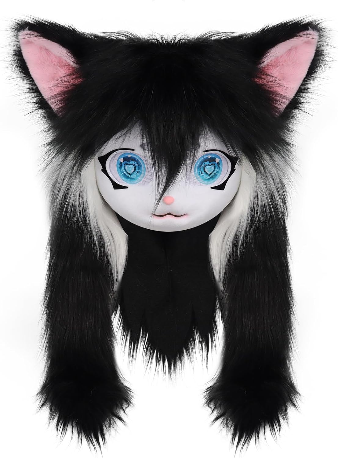 SMILETERNITY Animal Head Cat Fursuit Cut Mask Costume prop