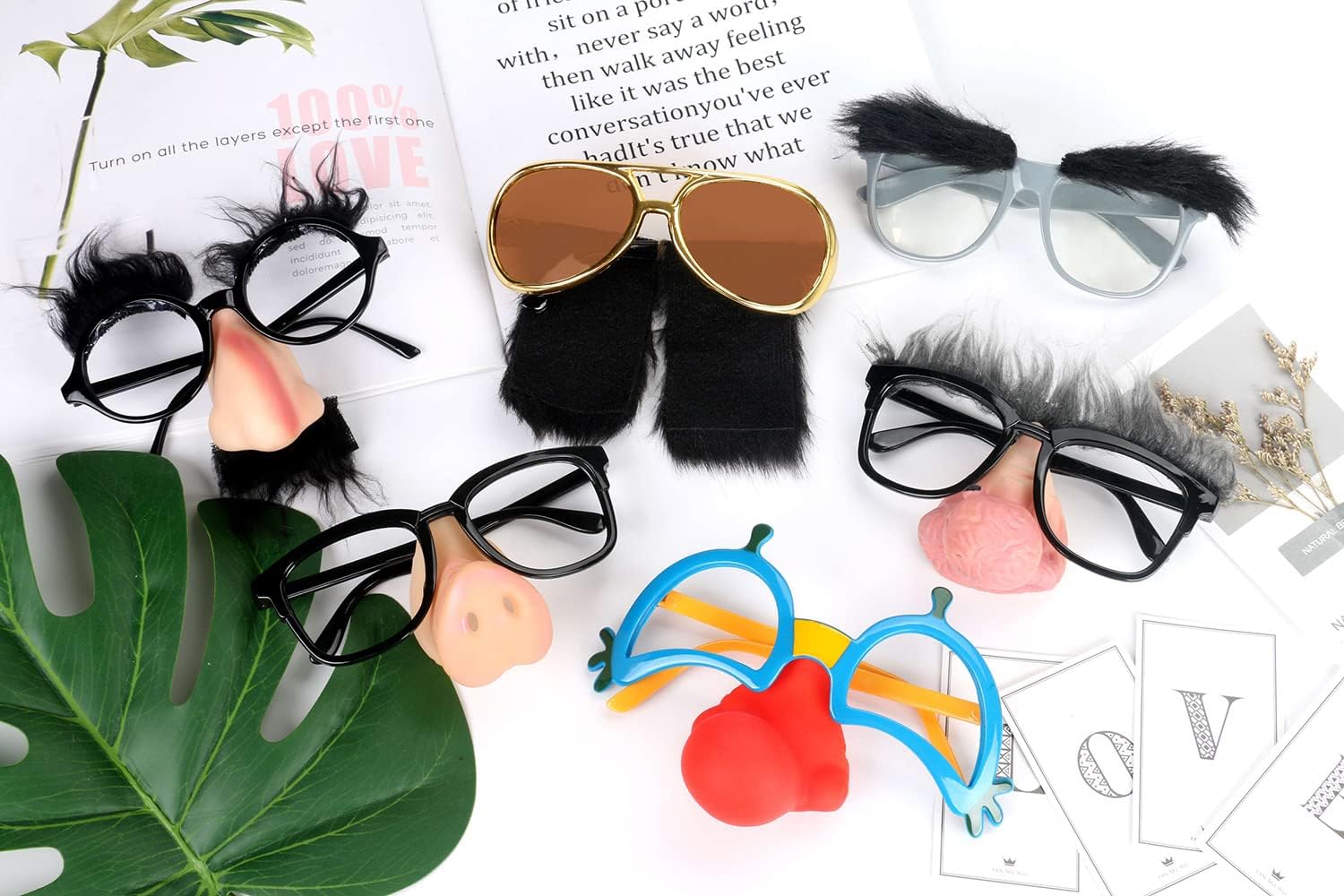 6-Piece Halloween Glasses - Perfect for Fests Cosplays
