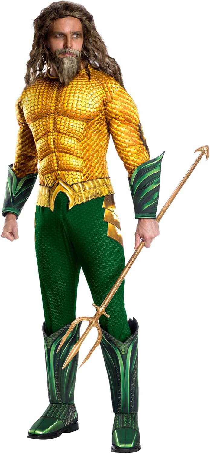 Rubies Mens Aquaman Costume Deluxe DC Comics Roleplay