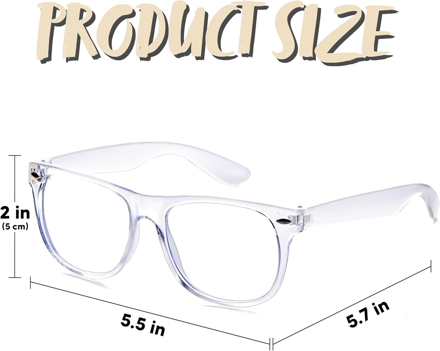 Spooktacular Transparent Nerd Glasses