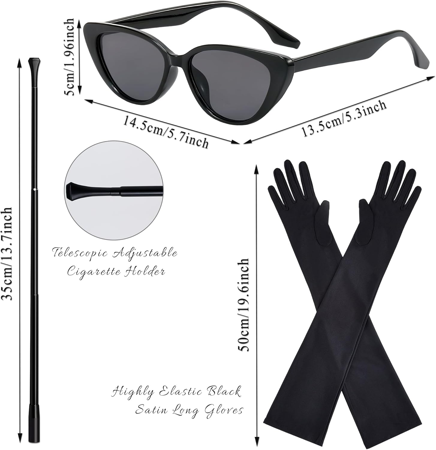 1920s Accessories for Women to the 1920s set includes earringsenderNecklaceSunglassesGlovesCigarette Holder