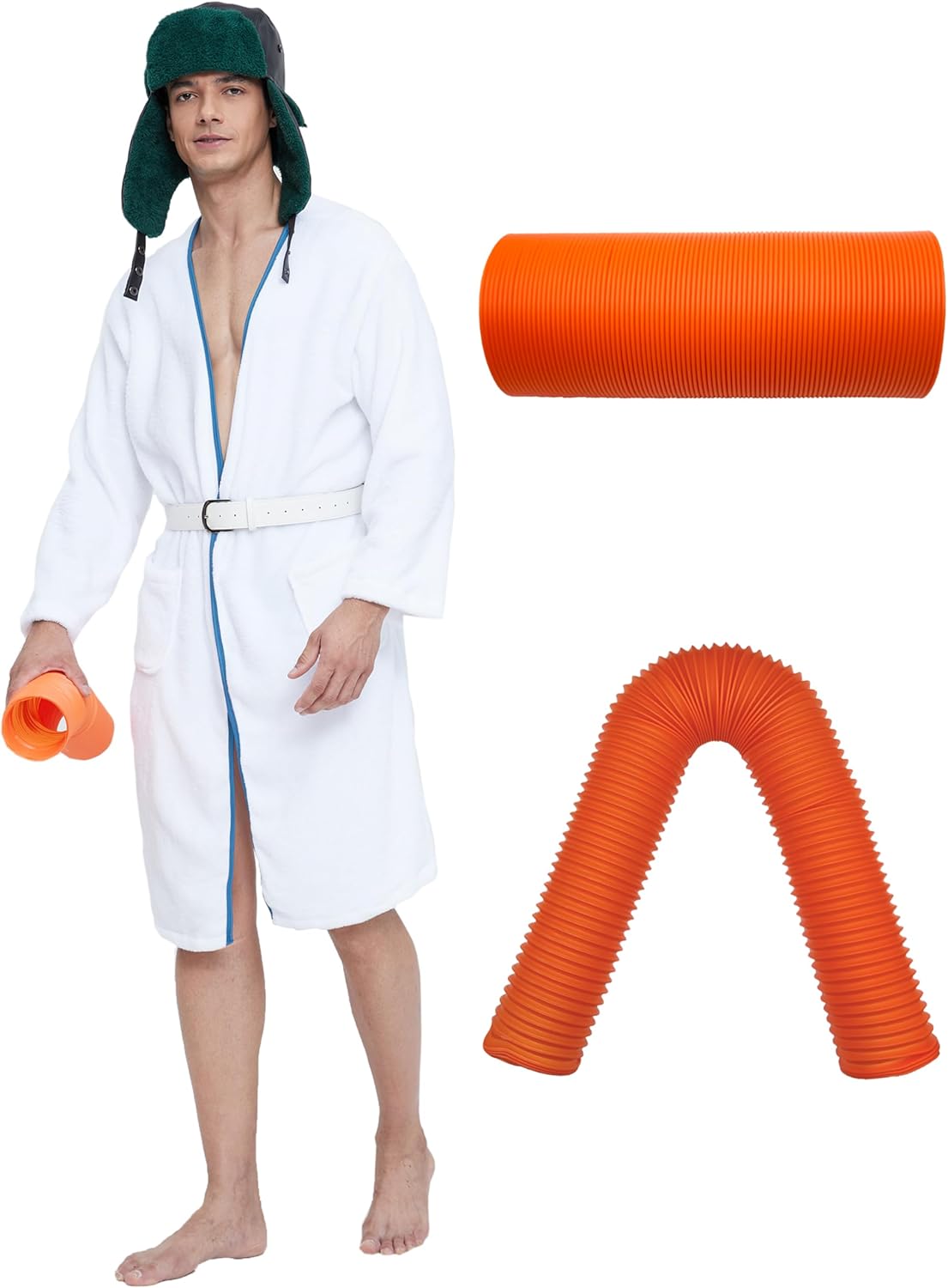 Tuoweey Mens 80s Christmas Costumes Set for Party Vacation Cosplay evenings