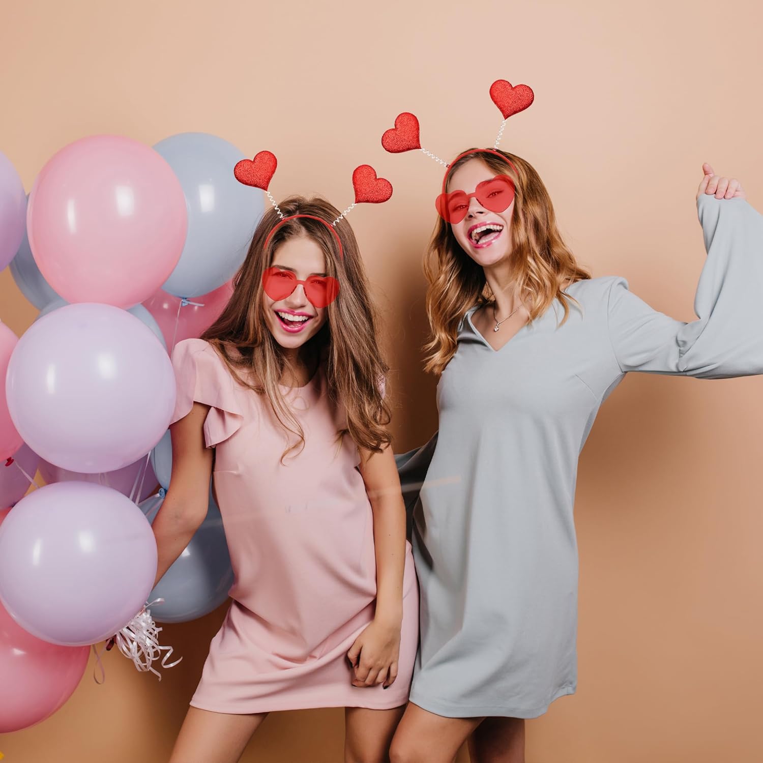 Romantic Valentines Day Headband Glasses Set