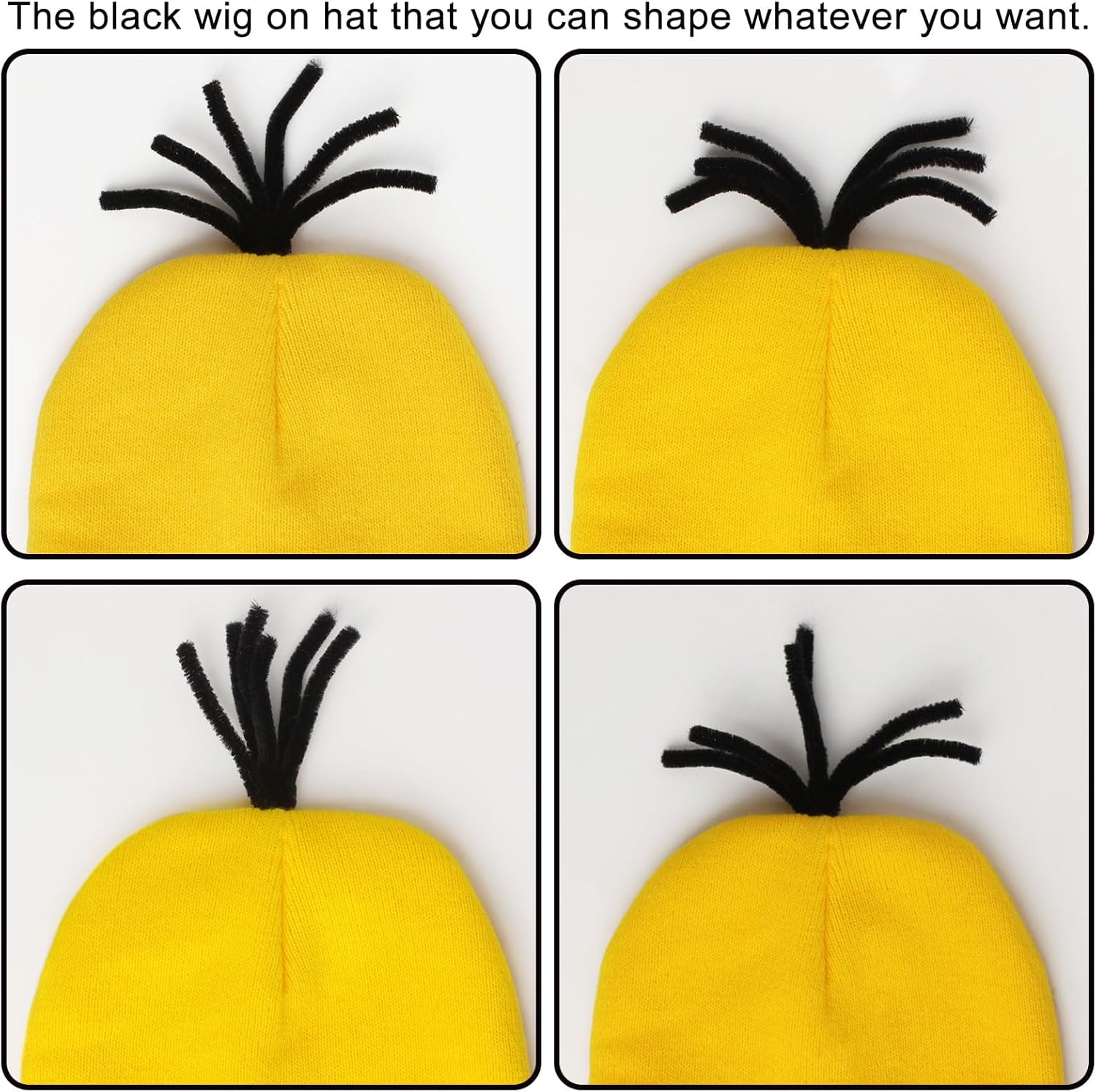3 Pcs Halloween Costume Accessories Set - Yellow Goggles Gloves for Adults