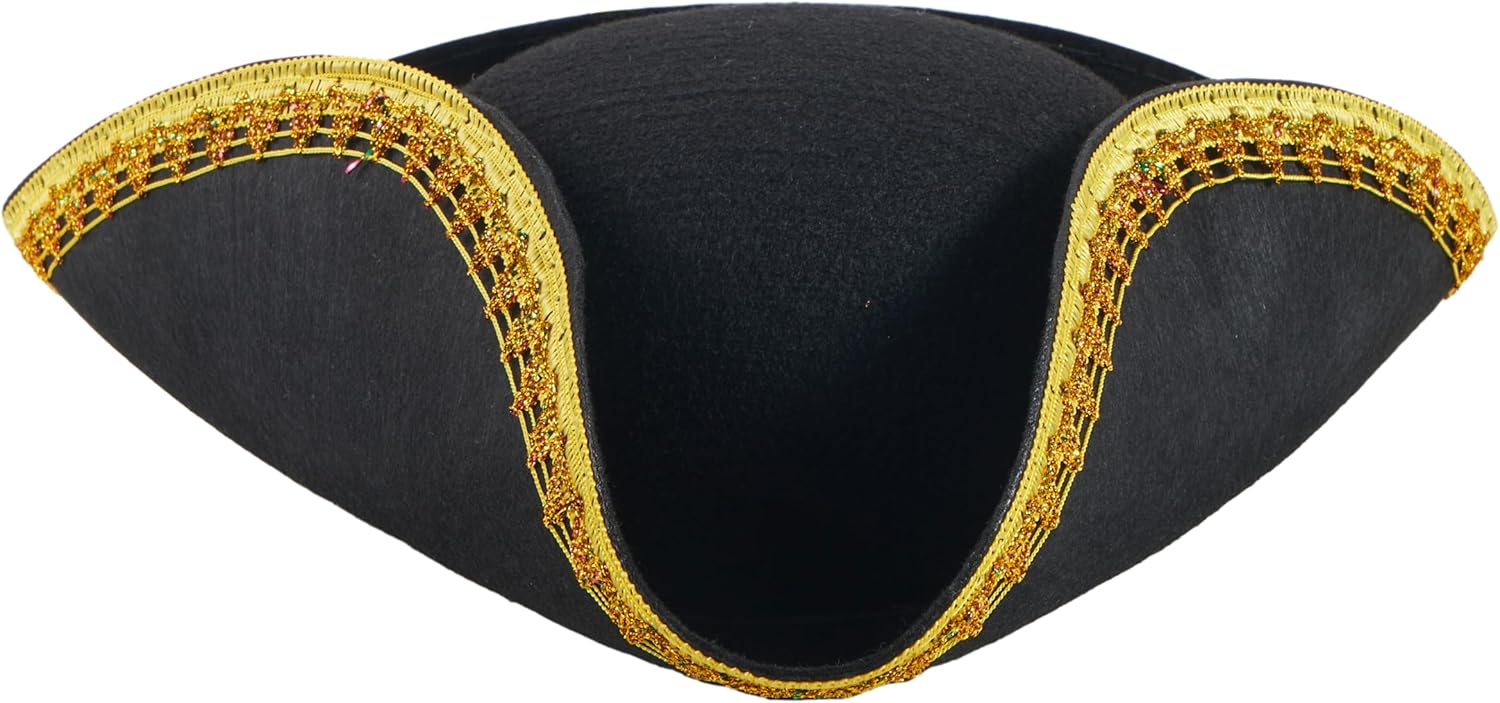 Spooktacular Black Pirate Hat Perfect for Halloween and Role-Play