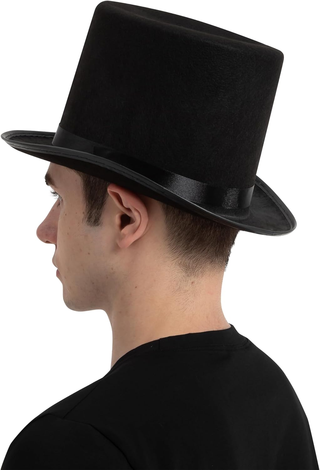 Elevate Your Style Spooktacular Black Top Hat for Men
