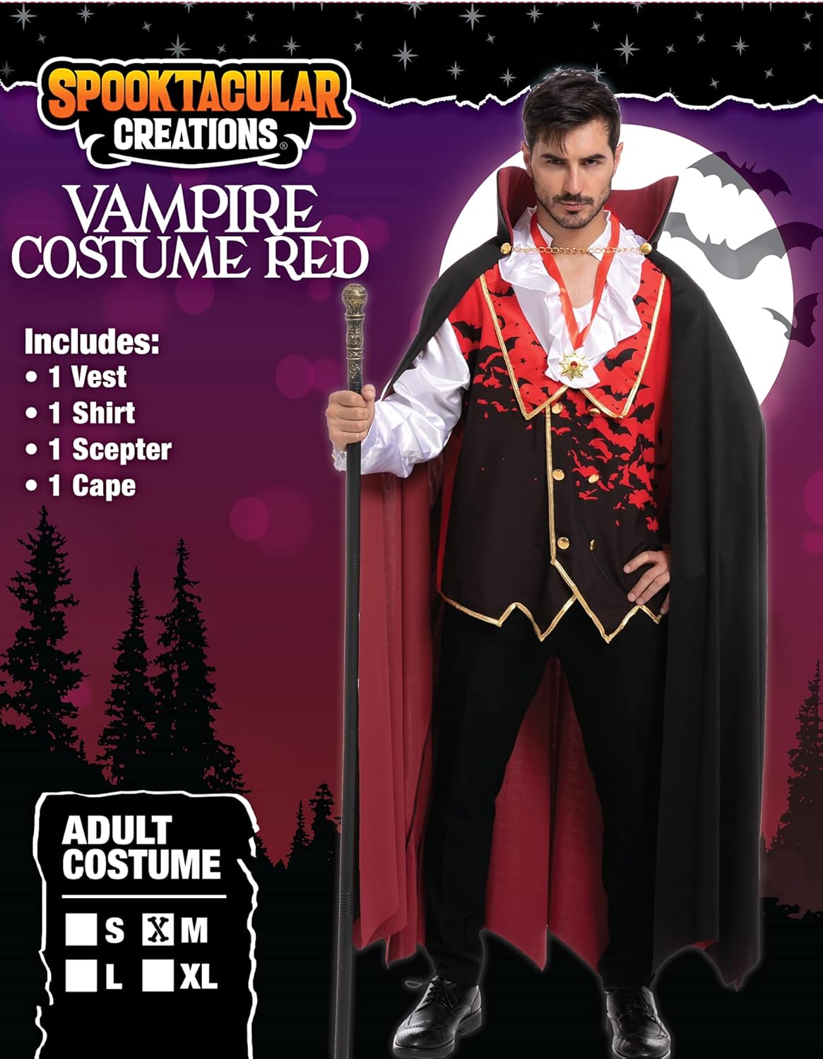 Vampire Halloween Costume for Men