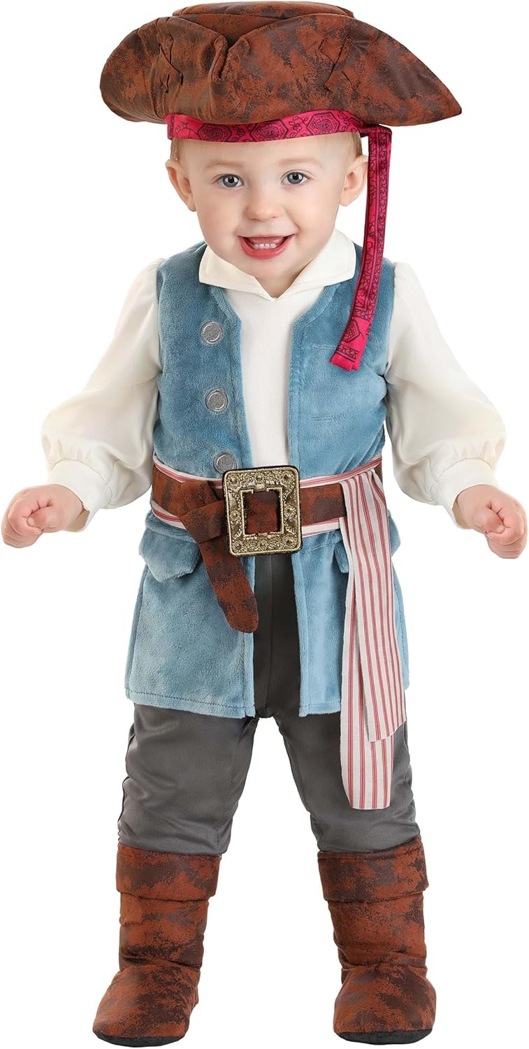 Fun Costumes Pirate Onesie Infant Jack Sparrow costume for Babies