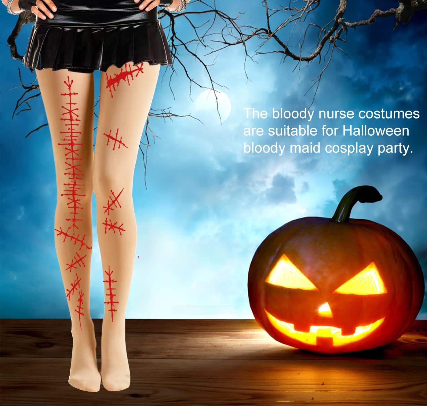 Comfortable Halloween Zombie Tights