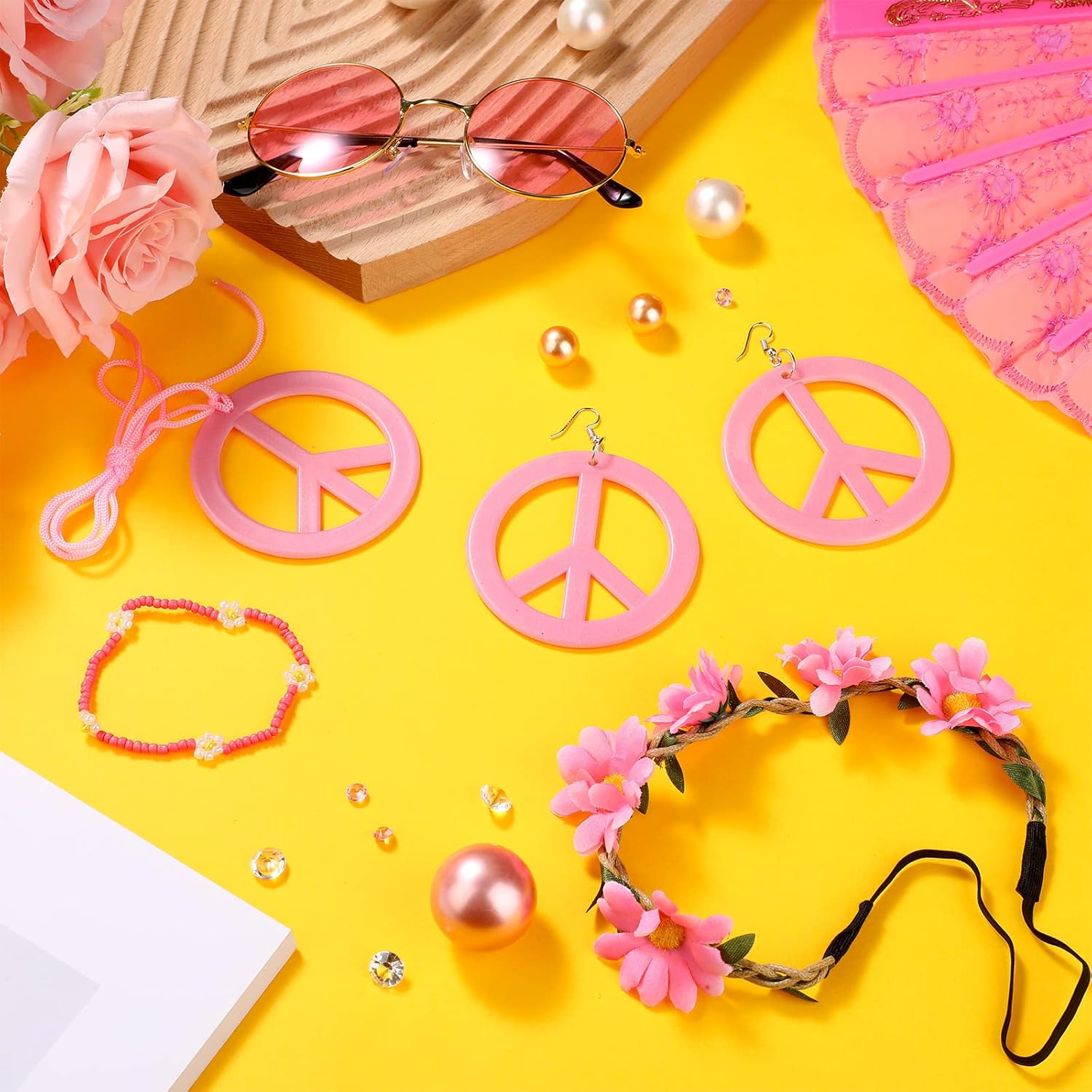 Hippie Accessory Set for 60s 70s