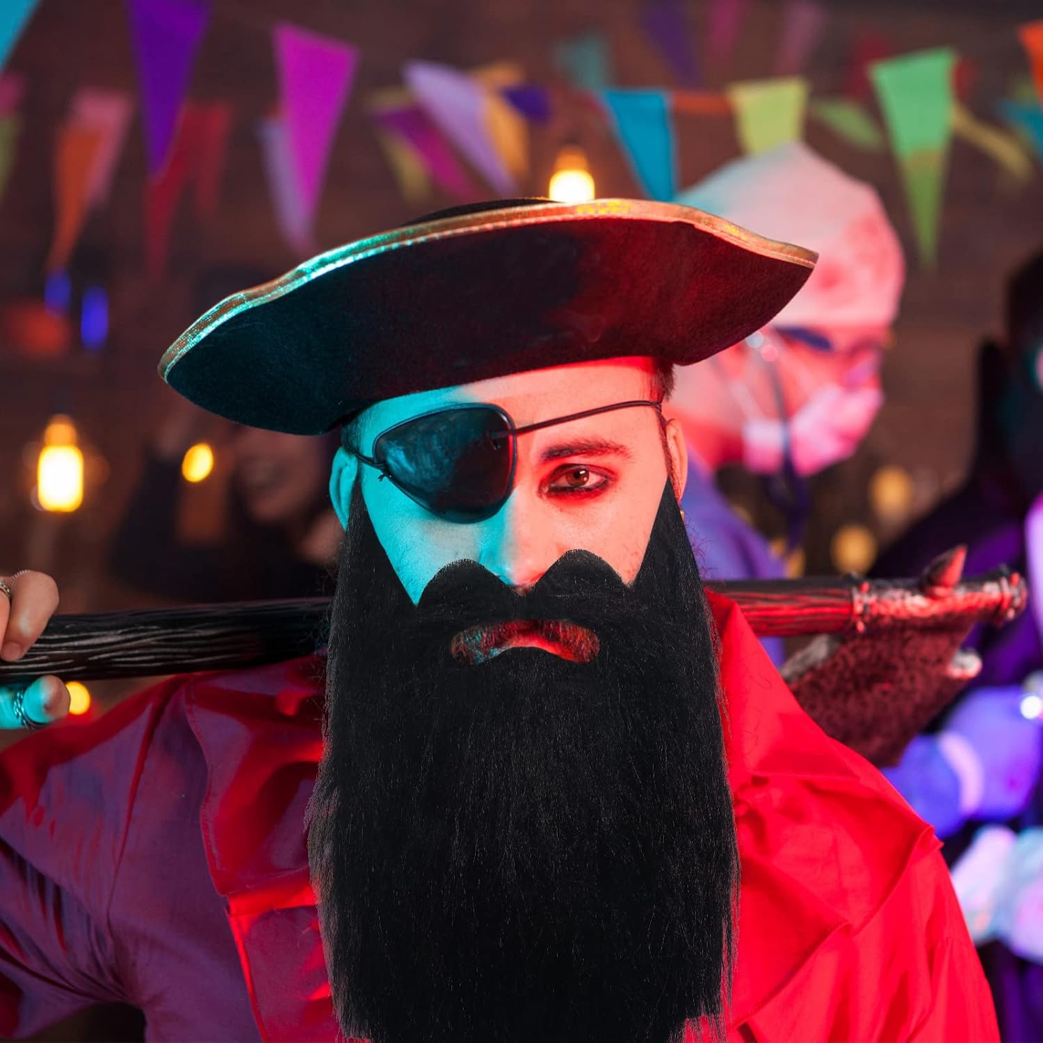 Premium High-Quality Fake Beards for Halloween More