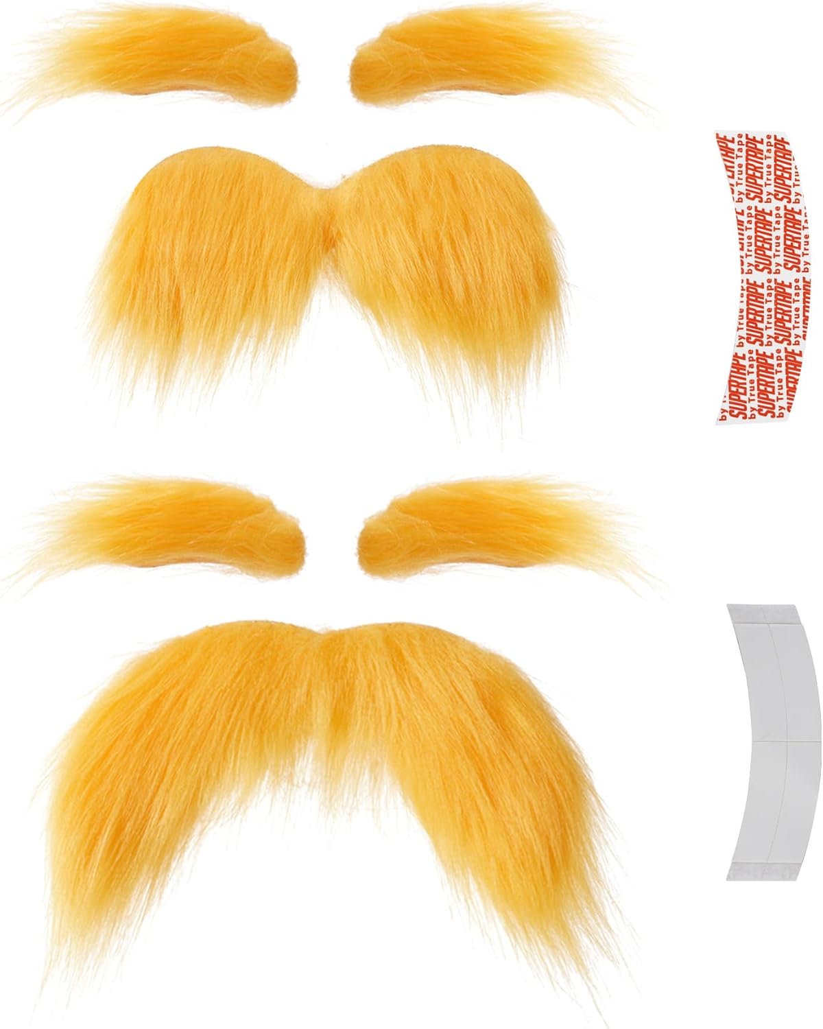 Woafo Yellow Mustache Kit - 2 Pieces for Adults