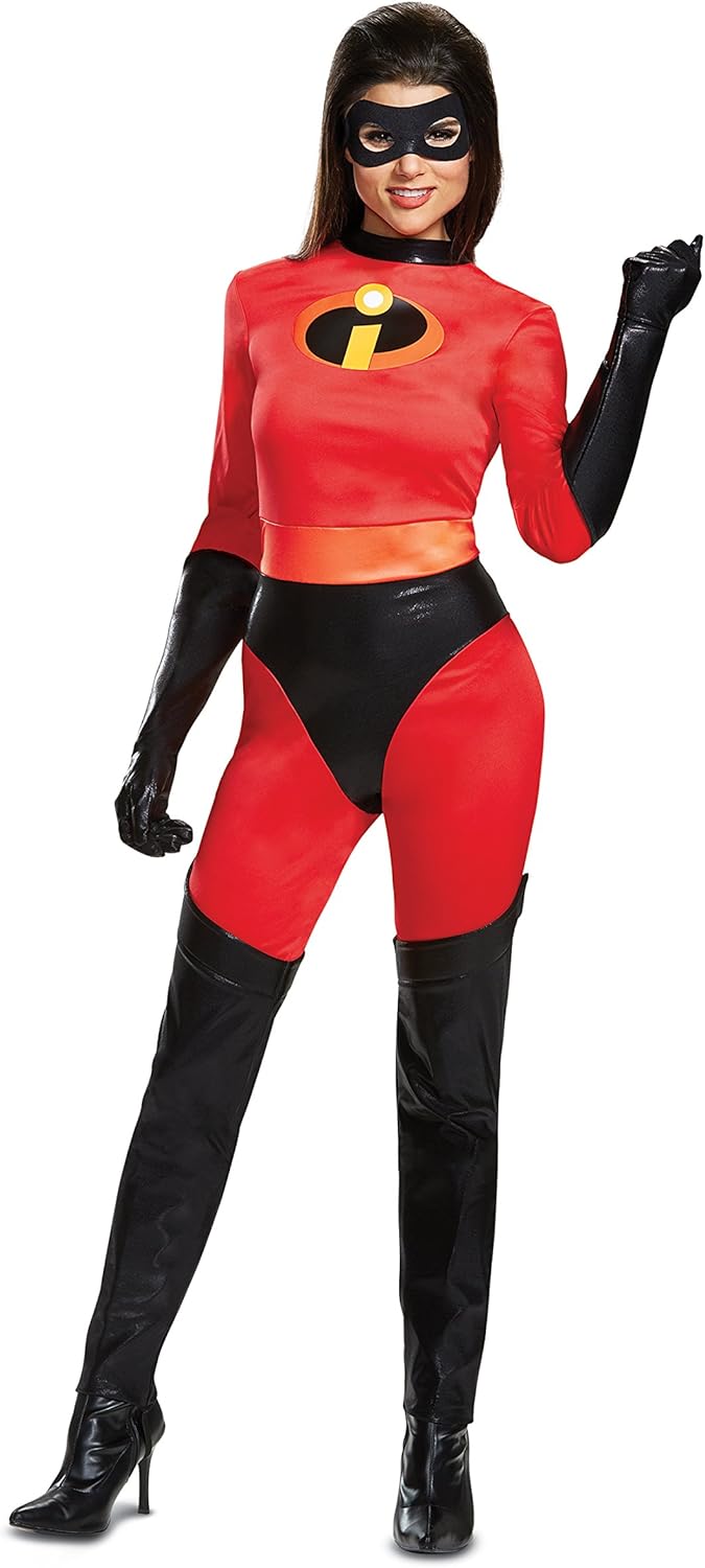 Elastigirl Mrs Incredible Skirted Costume officially Licensed Disney Pixar Adult Costume