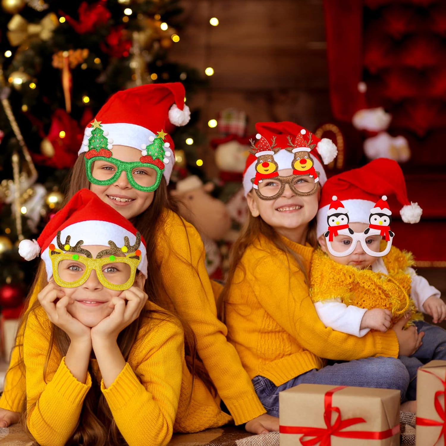 12-Piece Christmas Glasses Set
