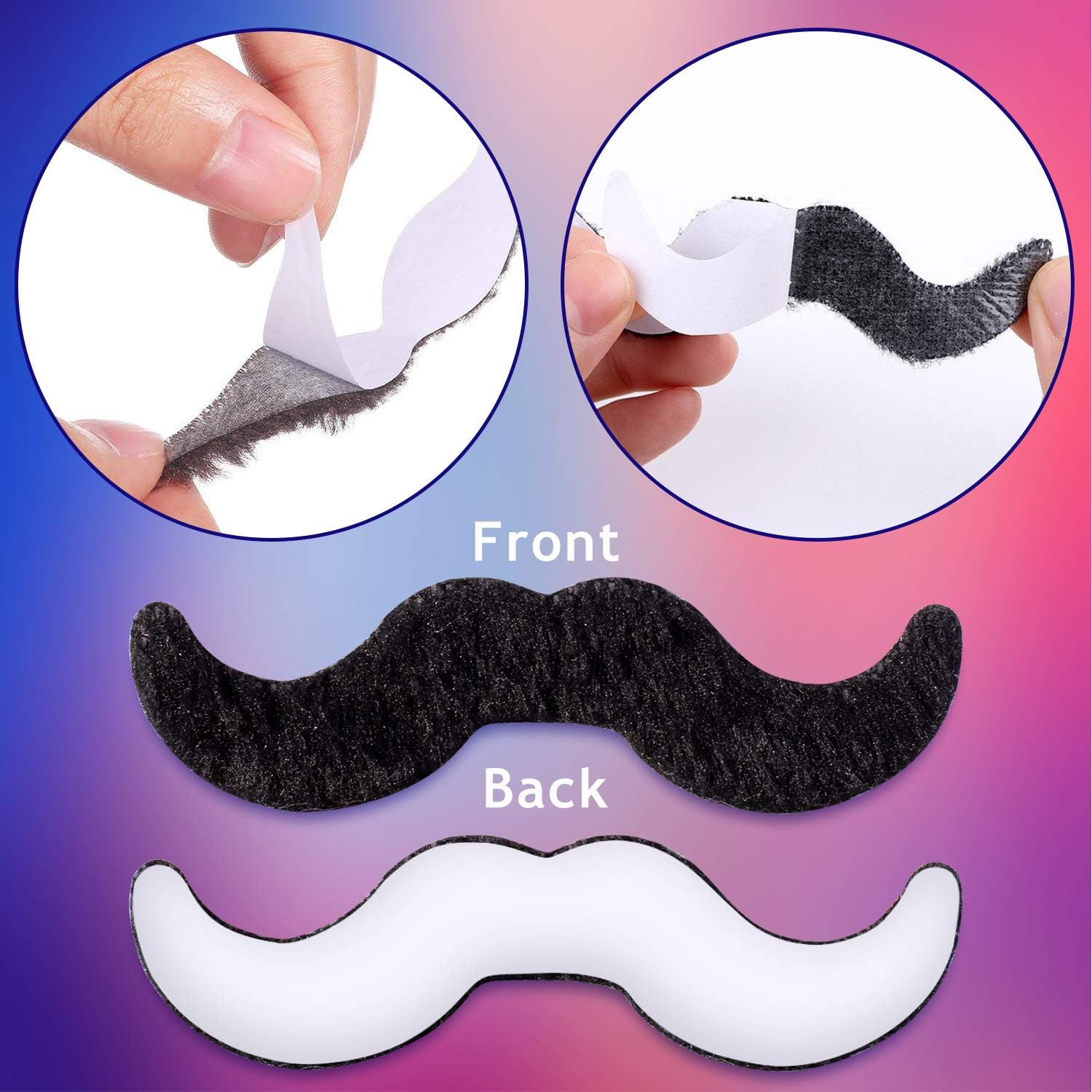 Whaline Fake Mustaches 48 Piece Set