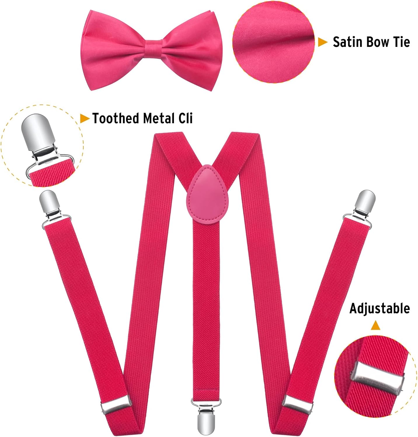 Stylish Suspenders Bow Ties Set for Boys Girls