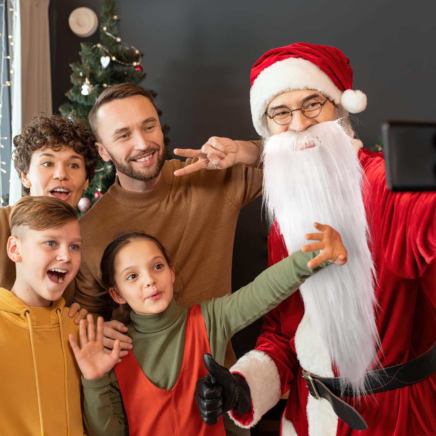 B-dollar Santa beard