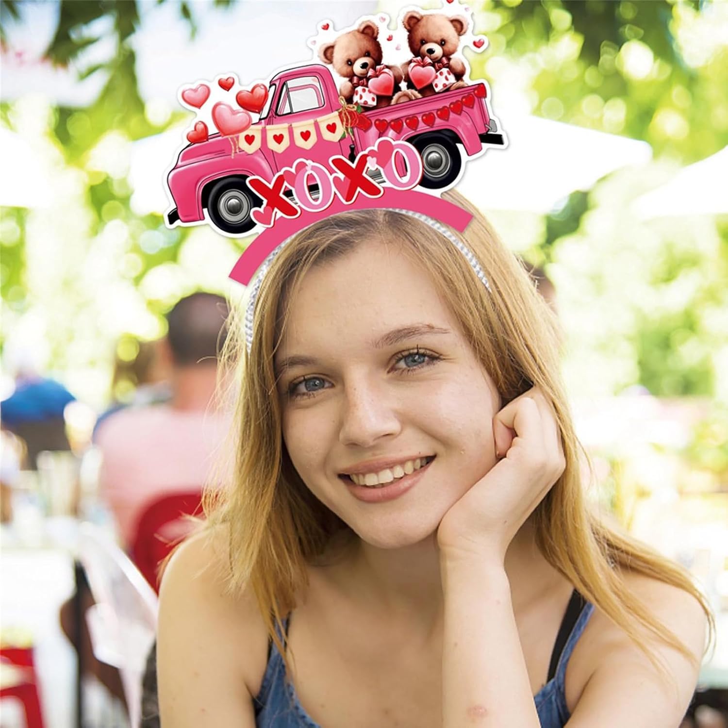 Comelodiant 6PCS Valentines Day Headbands - Perfect for Parties More