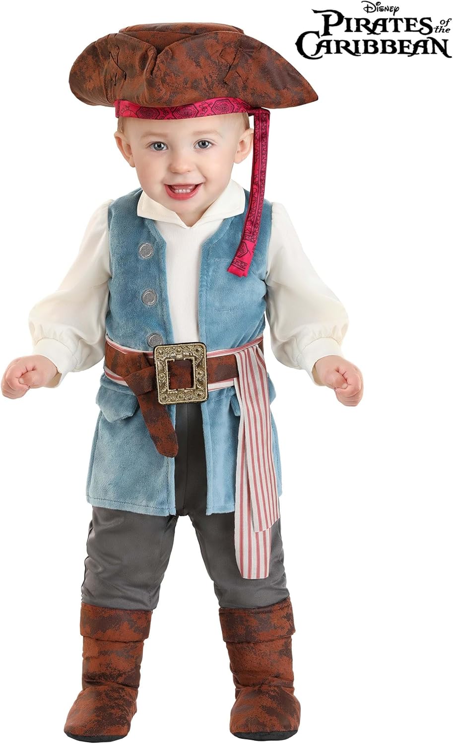 Fun Costumes Pirate Onesie Infant Jack Sparrow costume for Babies