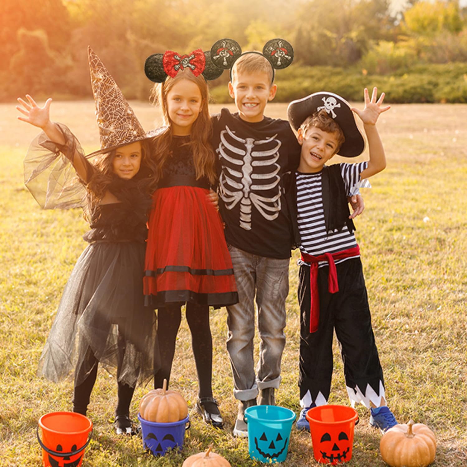RCJERA Pirate Themed Mouse Ears Headband