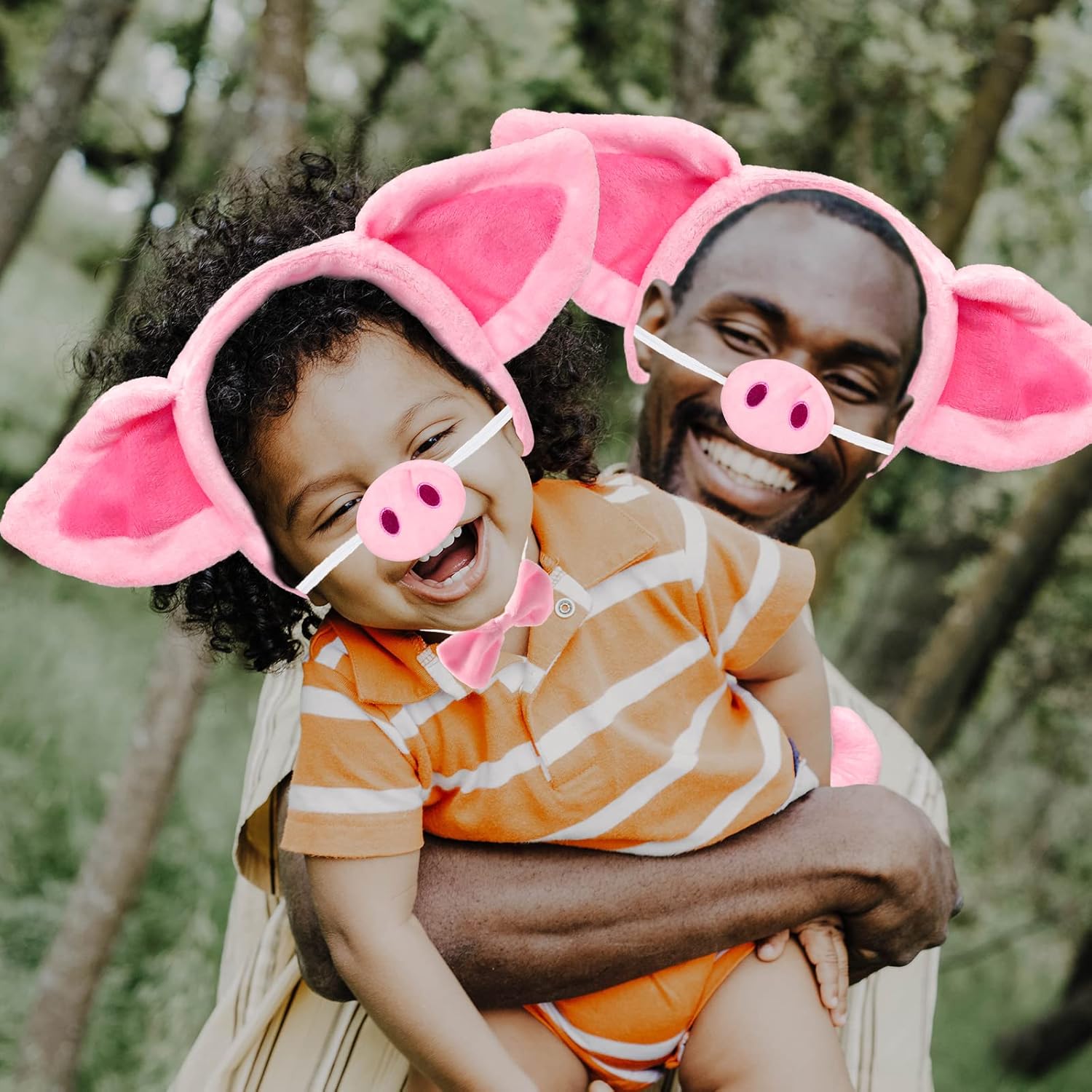 Bvrbaory Pink Pig Costume Set Perfect for Kids Halloween Party
