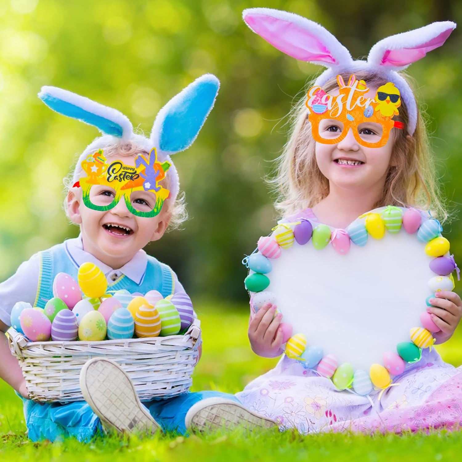 Sturdy Bunny and Egg Glasses for Kids and Adults