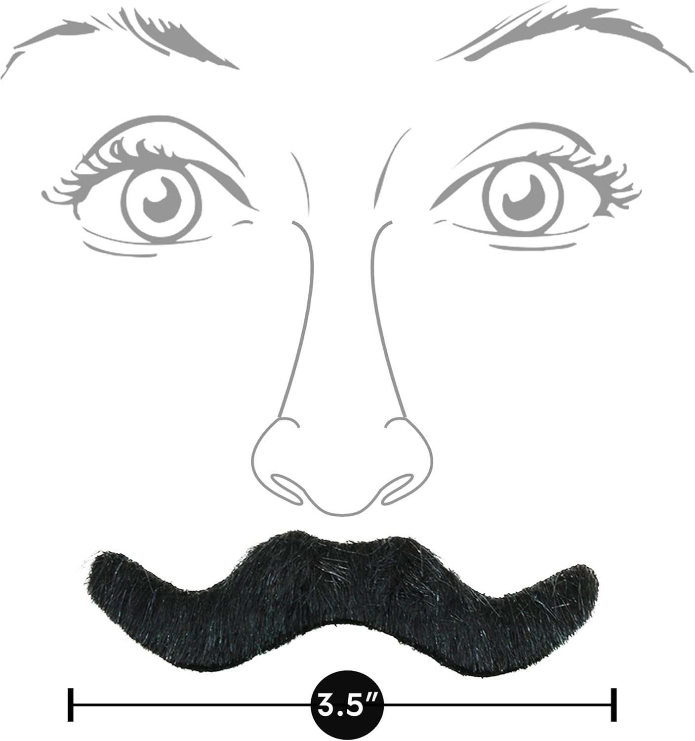 Skeleteen Self Adhesive Party Mustaches