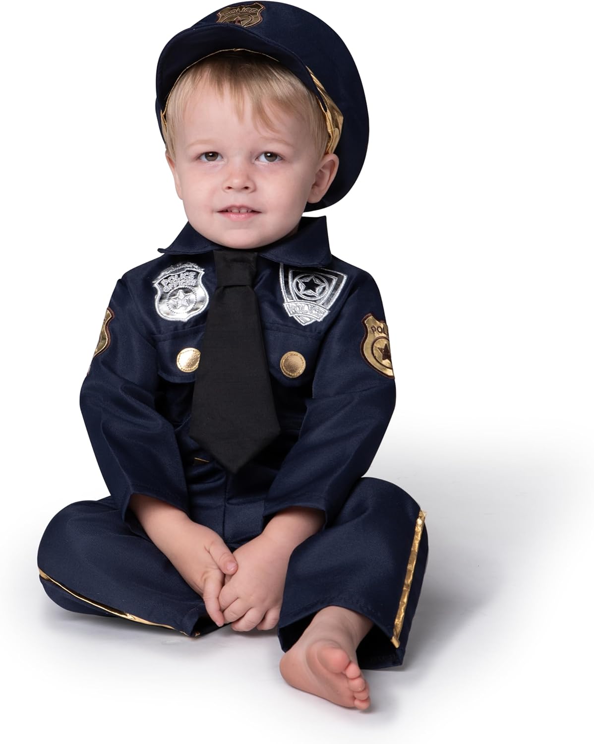Spooktacular Creations Halloween Baby Police Costume Realistic Jumpsuit Hat