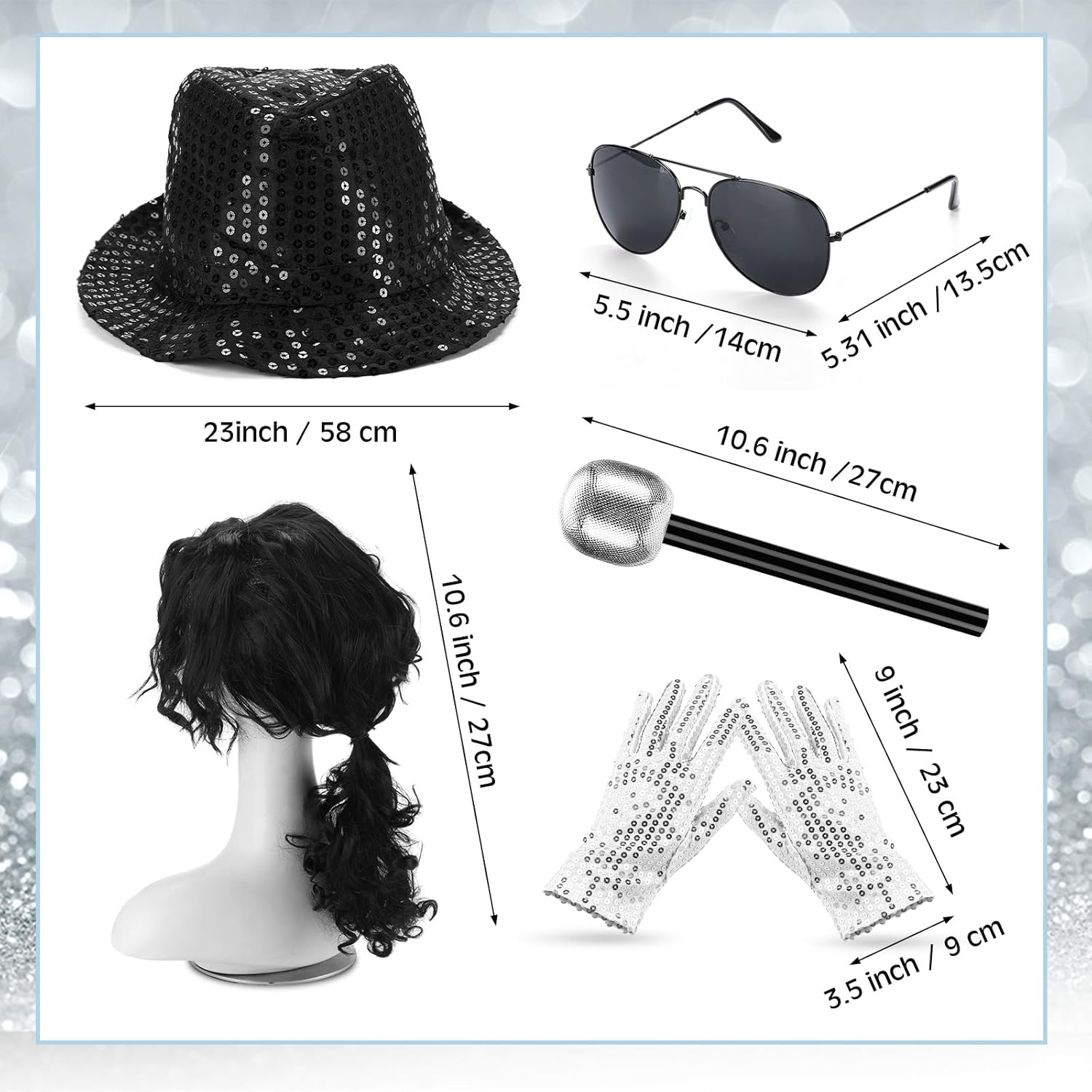 6-Piece Pop Costume Halloween Set