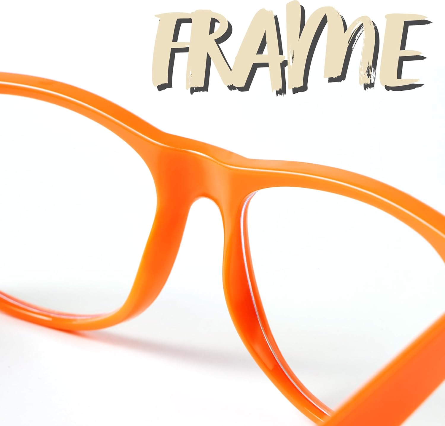 Spooktacular Creations - Retro Orange Nerd Glasses