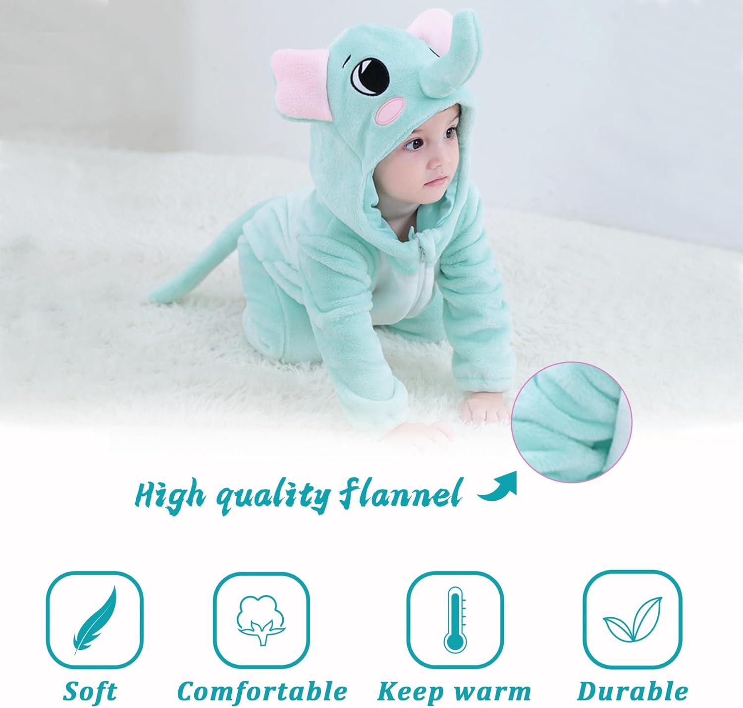 TONWHAR Kids Tiger Dinosaur Costume