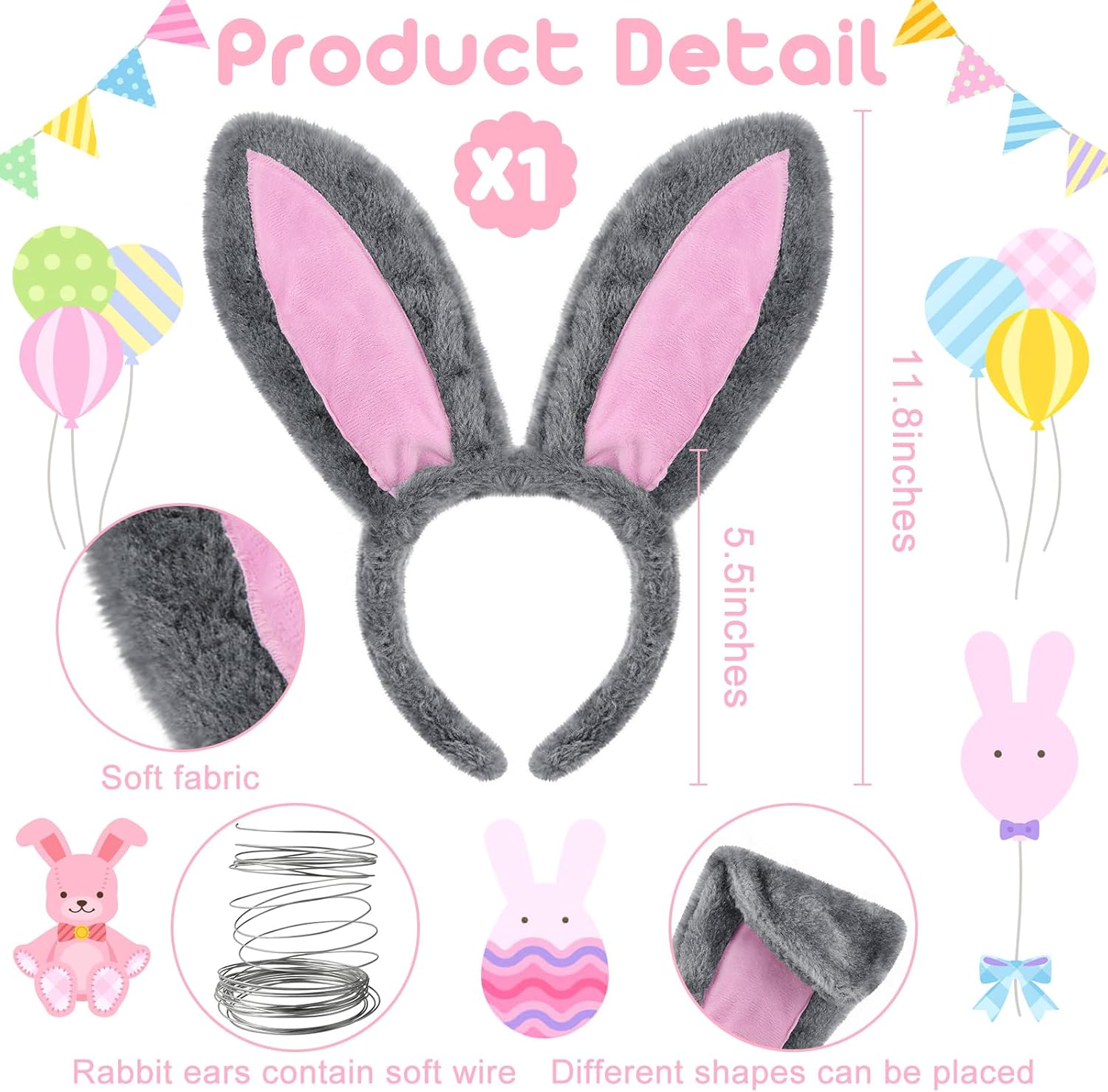 Bunny Accessories Set for Adults - Halloween Party